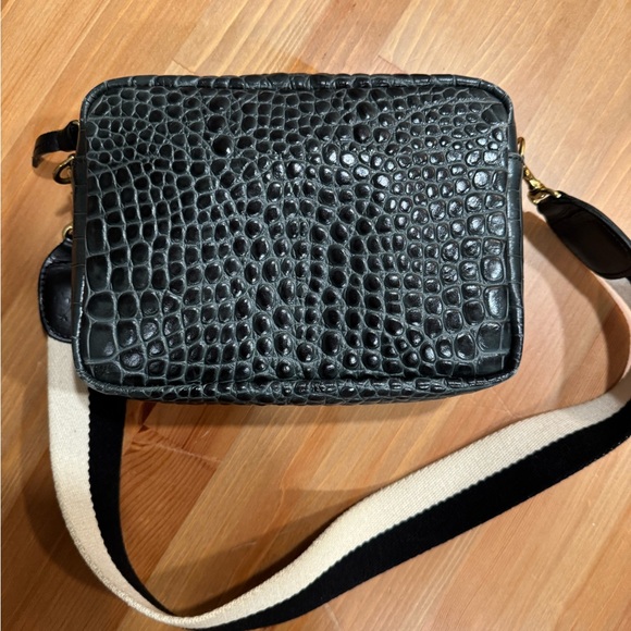 Clare V Black and Cream Crossbody Bag Strap - Picture 2 of 7